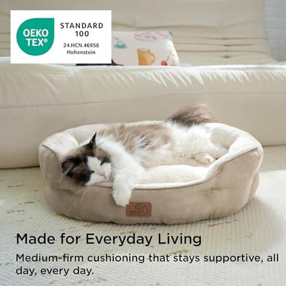 Bedsure Small Dog Bed Washable, Round Cat Beds - Image 6