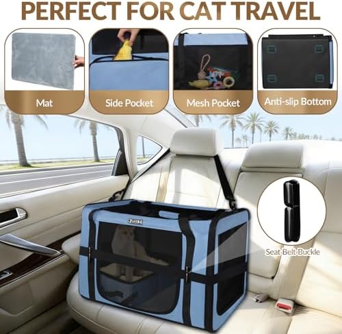Petskd 26"x17"x17" Extra Large Cat Carrier - Image 2