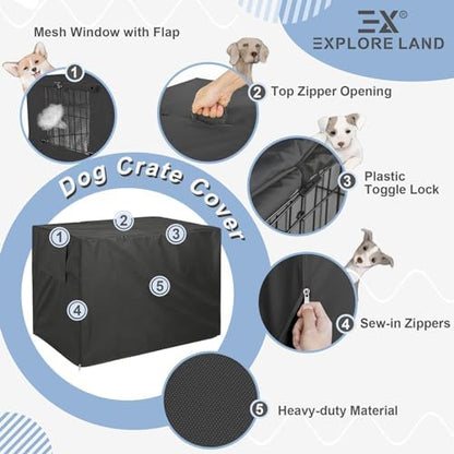 Explore Land Dog Crate Cover, 54 inches - Image 4