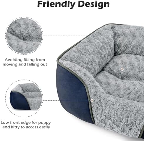 INVENHO X-Large Dog Bed Rectangle Washable Orthopedic Soft Calming Sleeping - Image 5