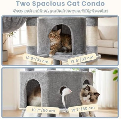Cat Tree, 73-Inch Sturdy Corner Cat Tower - Image 3