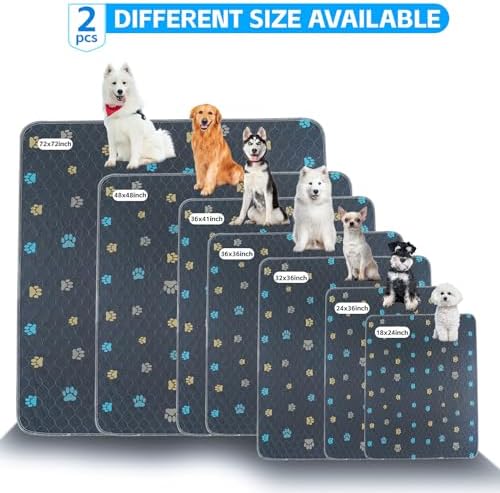 Aitmexcn Washable Pee Pads for Dogs, 2 Pack Large Reusable Puppy Training Pads - Image 5