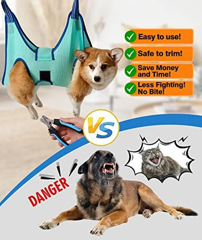 Kkiimatt Dog Grooming Hammock, XS Size Hanging Harness Holder - Image 2