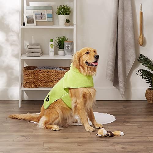Bone Dry Pet Robe Collection, Embroidered Absorbent Microfiber Bath Robe - Image 5
