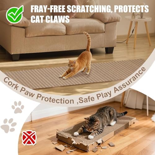 Natural Cork-Cat Scratch mat-Cat Scratch Pad Rug-cat Couch Protector-Scratch - Image 5