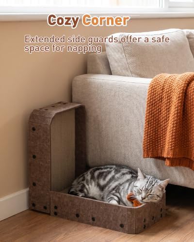 18.9" Cat Scratcher, L-Shaped Scratch Pad - Image 5
