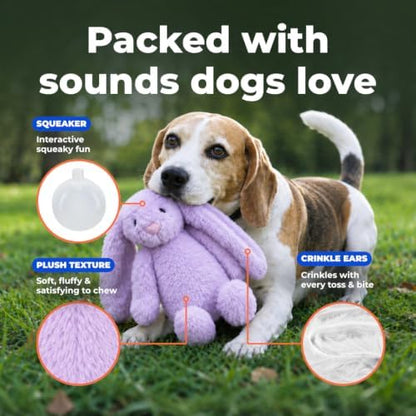 Best Pet Supplies Bunny Buddy Squeaky Plush Dog Toy - Image 3