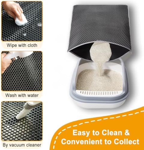 Cat Litter Mats-Extra Large 47''x36'' Litter Trapping Mat - Image 2