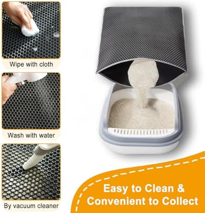 Large Cat Litter Box Mat, Litter box Mat - Image 2