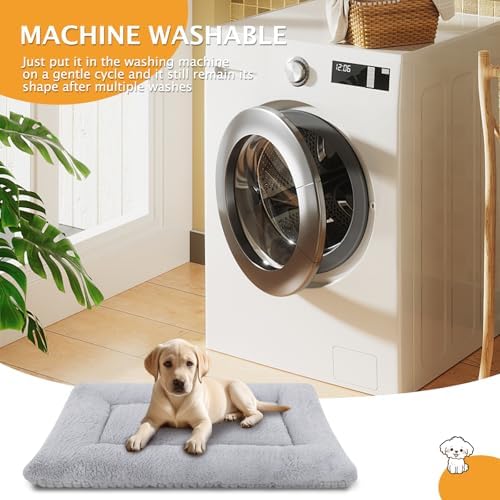 Reversible Dog Bed Mat with Plush and Corn Velvet, Soft Warm Pet Cushion - Image 5