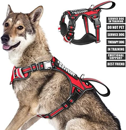 WINSEE Service Dog Vest No Pull Dog Harness by WINSEE