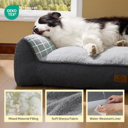 Bedsure SupportMax® Extra Thick Orthopedic XL Dog Bed - Image 5