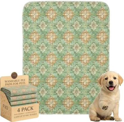 4PACK Washable Pee Pads for Dogs, Great Urine Absorbent Reusable Puppy Training by Peepads