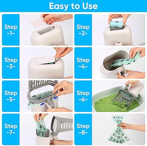 Cat Litter Scooper with Holder, Upgraded Cat Litter Shovel with 135 Bags - Image 6