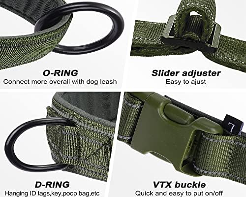 Green No Pull Dog Harness for Small Medium Large Sized Dog, Reflective Escape - Image 7