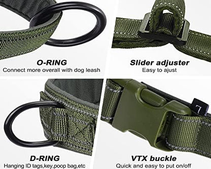Green No Pull Dog Harness for Small Medium Large Sized Dog, Reflective Escape - Image 7