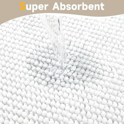 Ophanie White Door Mat Runner 60x36, Muddy Mats - Image 5