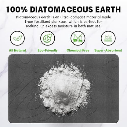 30*20 Stone Bath Mat Diatomaceous Earth Shower Mat - Image 3