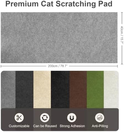Large Cat Scratcher, 78.7x15.7 Cat Scratch Furniture Protector - Image 2
