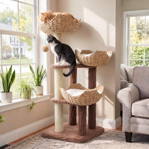 PAWZ Road Modern Cat Tree with Baskets by PAWZRoad