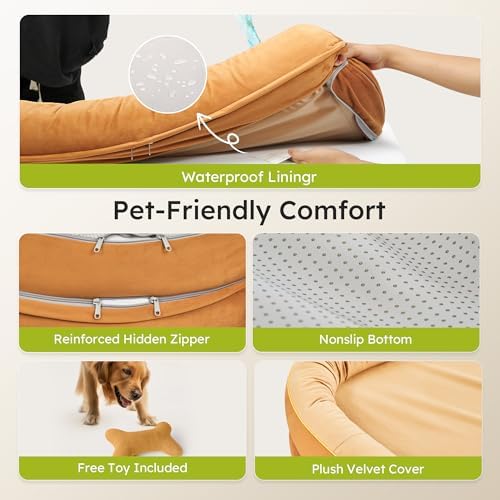 CWAWZ Large Orthopedic Dog Bed, 36 in. Dog Bed - Image 5