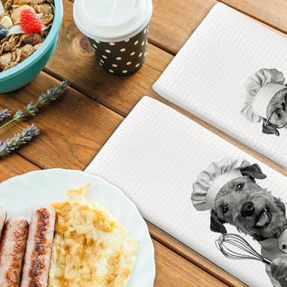 Dog Kitchen Towels Decor Set of 2 - Image 4