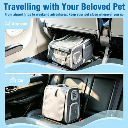 Pet Carrier Backpack with Wheels Rolling - Image 5
