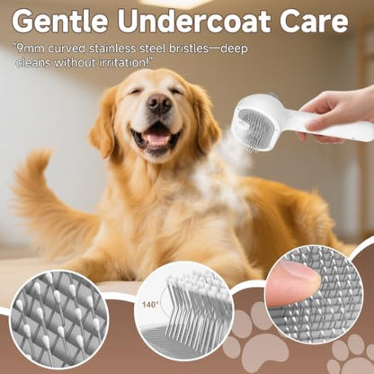 Pet Steam Brush for Dog, cat brushes for indoor cats - Image 4