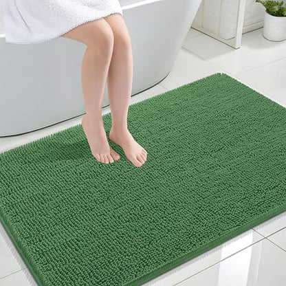 OLANLY Large Bathroom Rugs 47x32, Extra Soft Absorbent Chenille Bath Rugs by OLANLY