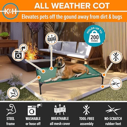 K&H Outdoor Elevated Dog Bed for Medium & Large Pets - Image 2