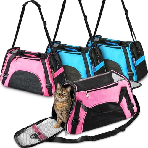 Sweetude 4 Pcs Cat Carrier Soft-Sided Pet Carrying Bag by Sweetude