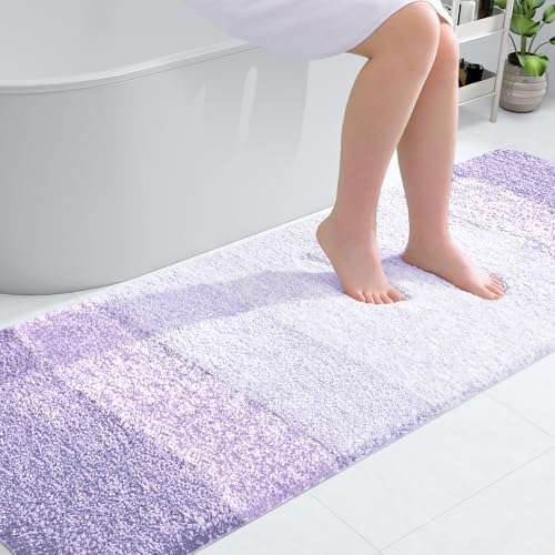 OLANLY Bathroom Runner Rug 70x20, Extra Soft Absorbent Microfiber Bath Rugs by OLANLY