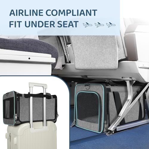GAPZER Cat Carrier American, Delta Airline Approved Soft Travel Bag - Image 4