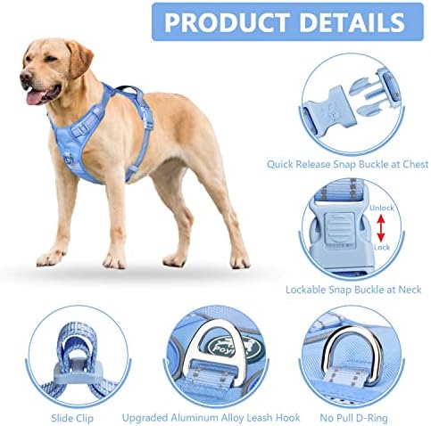 PoyPet No Pull Dog Harness, Reflective Vest - Image 4