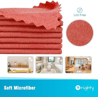 Orighty Microfiber Cleaning Cloth Bulk, 150 Pack Shop Towels 12x12 in - Image 2