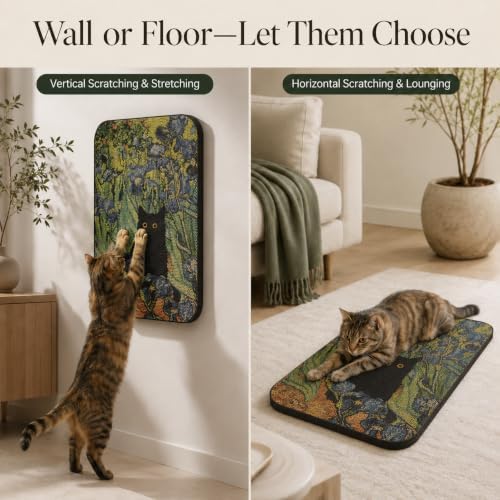 Cat Wall Scratcher, Art Cat Scratching Board - Image 6