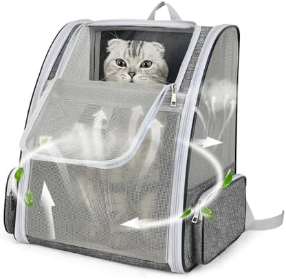 Cat Backpack Carrier Large Pet Backpack by ZEJOROSE