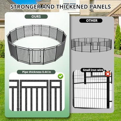 Thickened Outdoor Dog Fence, 8 Panels - Image 2