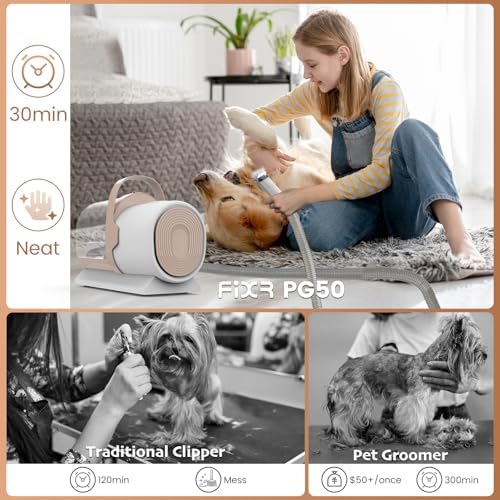 FIXR Dog Grooming Vacuum, Pet Grooming Kit - Image 6