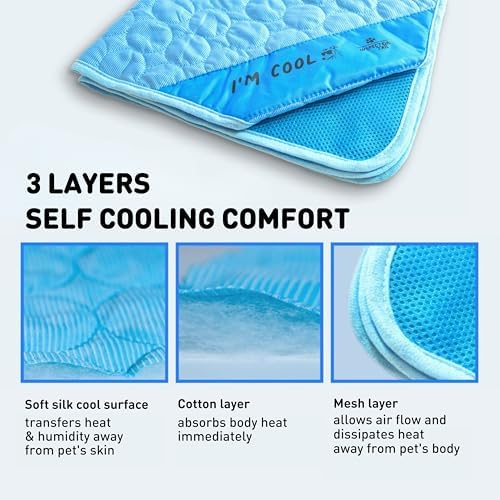 INSPECTOR TAIL Dog Cooling Mat, Indoor & Outdoor, Large Self Cooling Pad - Image 3