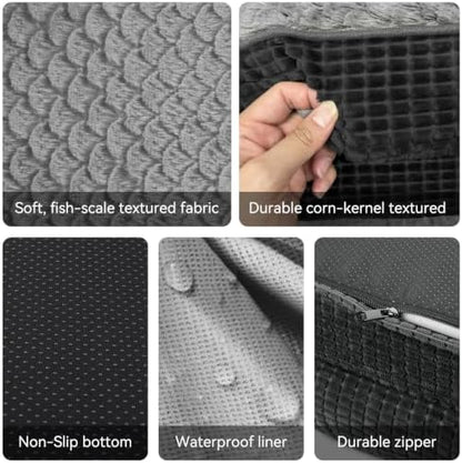 JOEJOY Orthopedic Dog Beds Large Sized Dog, XL Egg-Crate Memory Foam Pet Couch - Image 5