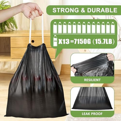 4 Gallon Drawstring Trash Bags - Image 4