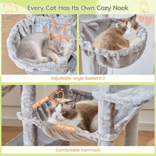 Taoqimiao 72 in Cat Tree, XXL Cat Tower - Image 6