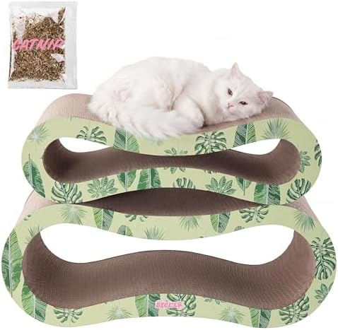 Suvi 26" Modern Cardboard Infinity 2-in-1 Lounge Bed Cat Scratcher by THELICKERSTORE