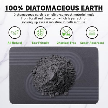 Stone Bath Mat Diatomaceous Earth Shower Mat - Image 3
