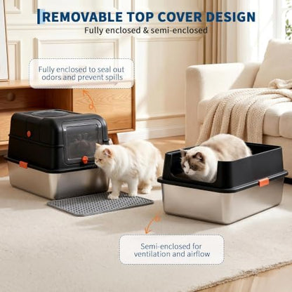Fully Enclosed Dog Proof Litter Box - Image 4