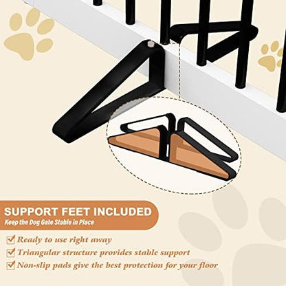 PUPETPO Freestanding Wooden Pet Gate - Image 3