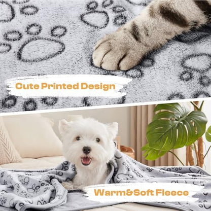 Luciphia Dog Blanket 3 Pack, Soft Cozy Fleece Throw - Image 5
