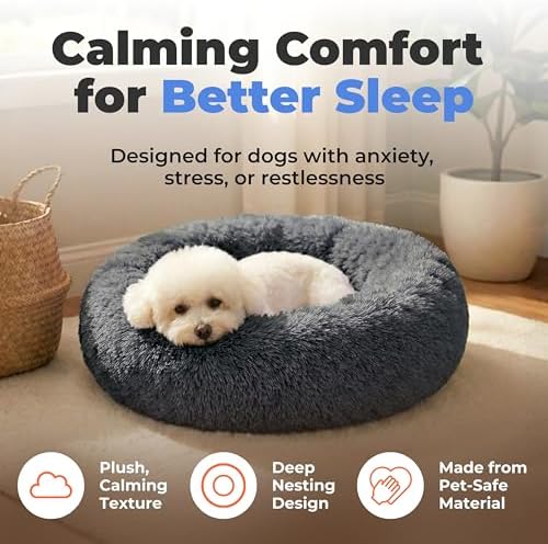 Best Pet Supplies Round Calming Dog Bed - Image 2