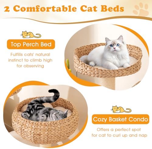 PETSITE 41 Inch Modern Cat Tree - Image 4